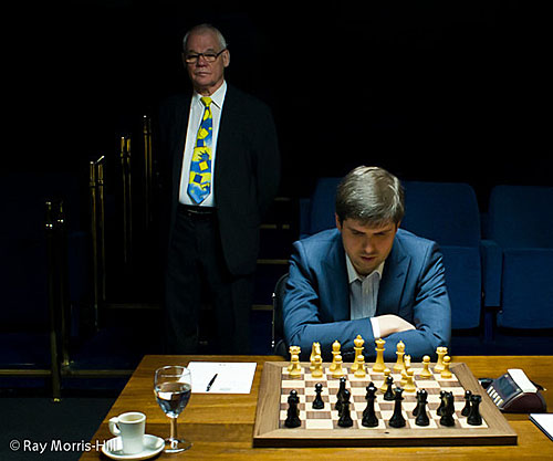 This rather serene photo was in contrast to the tornado on the board against Gelfand. Photo by Ray Morris-Hill.