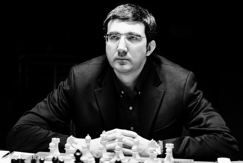 Vladimir Kramnik will be tested by Aronian. Photo by Ray Morris-Hill.