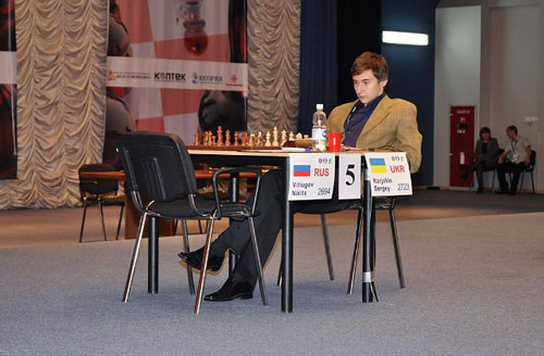 The Ukraine's Sergey Karjakin strikes a pensive pose. The child prodigy has certainly grown up! Will he finally break through this year?