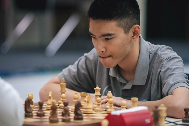 Jeffery Xiong at 2019 World Open. Photo by Daaim Shabazz.
