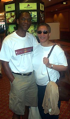 Thomas and Jackie Triplett heading back to East Lansing, Michigan the day after the 2003 World Open chess tournament.