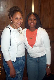 Medina Parrilla (right) with her mother, Lucy. Copyright  2004, Daaim Shabazz.