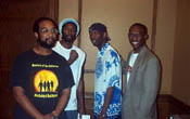 Chess Drummists: (L-R) Dr. Kimani Stancil, Negash Bezaleel, Ervin 'Maliq' Matthew, Dr. Daaim Shabazz