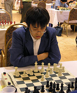 Yoshiru Habu is the worlds strongest shogi player and is a national celebrity in his native Japan. He played in his second World Open and scored a prize-winning 6-3. Photo by Daaim Shabazz.