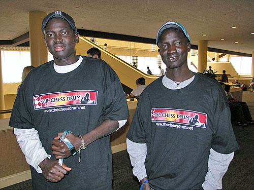 Kamanyola Bior and David Nhial from the Sudan. Photo by Daaim Shabazz.