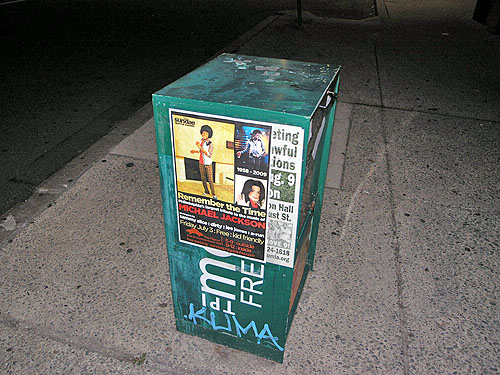 Advertisement for Michael Jackson tribute. Photo by Daaim Shabazz.