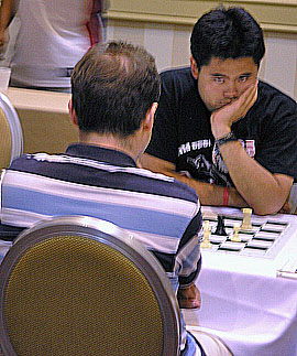 Nakamura with an intense look. Photo by Daaim Shabazz.