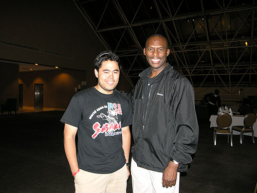 GM Hikaru Nakamura with The Chess Drum's Daaim Shabazz.