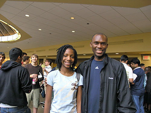 Young star Darrian Robinson with Daaim Shabazz. Photo by Daaim Shabazz.