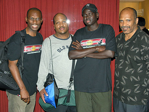 (L-R): Daaim Shabazz, Glenn Umstead, Kamanyala Bior and Emory Tate. Photo by Daaim Shabazz.