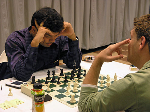 GM Surya Ganguly of India striking one of his unique poses. Photo by Daaim Shabazz.