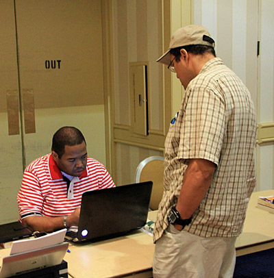 Boyd Reed, Tournament Director. Photo by Daaim Shabazz.