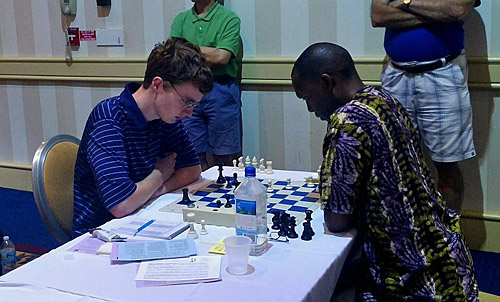 Losing to Finneran was a disappointment putting me at -3. I had to win three in a row to break even. Photo by Susan Grumer.