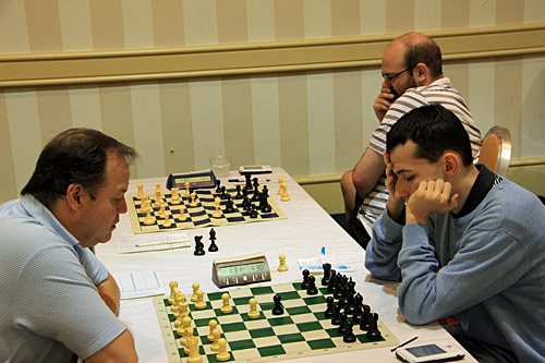 GM Alonso Zapata vs. GM Aleksandr Lenderman, 0-1. Photo by Daaim Shabazz.