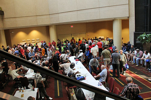 It was quite a scene! Chess makes people joyful. :-) Photo by Daaim Shabazz.