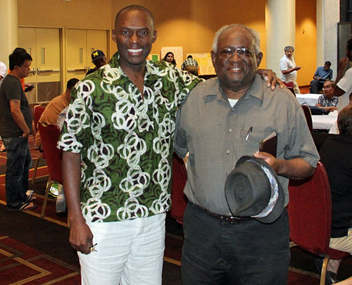 Finally met the legendary Walter Harris! Photo by Daaim Shabazz. Finally meeting the legendary Walter Harris at 2014 World Open!