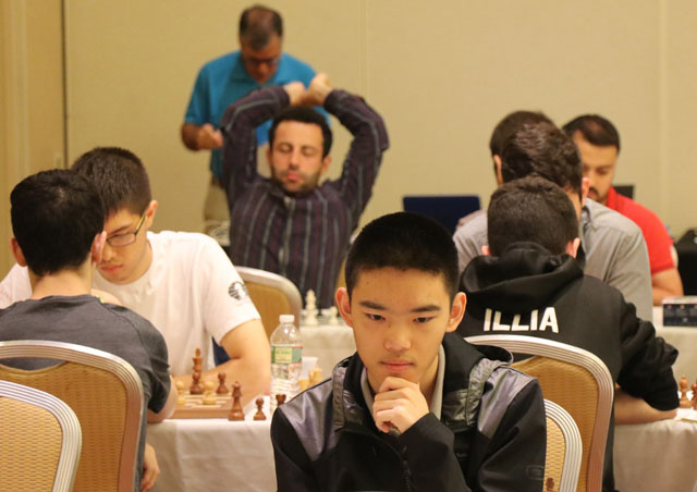 Jeffery Xiong at 2019 World Open. Photo by Daaim Shabazz.