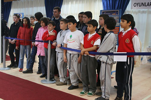 Turkish Children hoping their team can get in the win column.